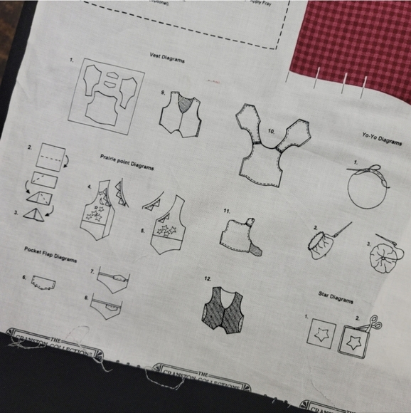 Cut & Sew Vest Fabric Panel STARRY NIGHT - Picture 15 of 16